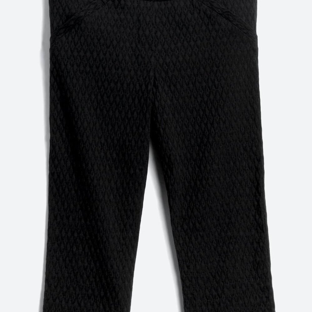 Bobbie Capri Straight Leg Jacquard Pant
